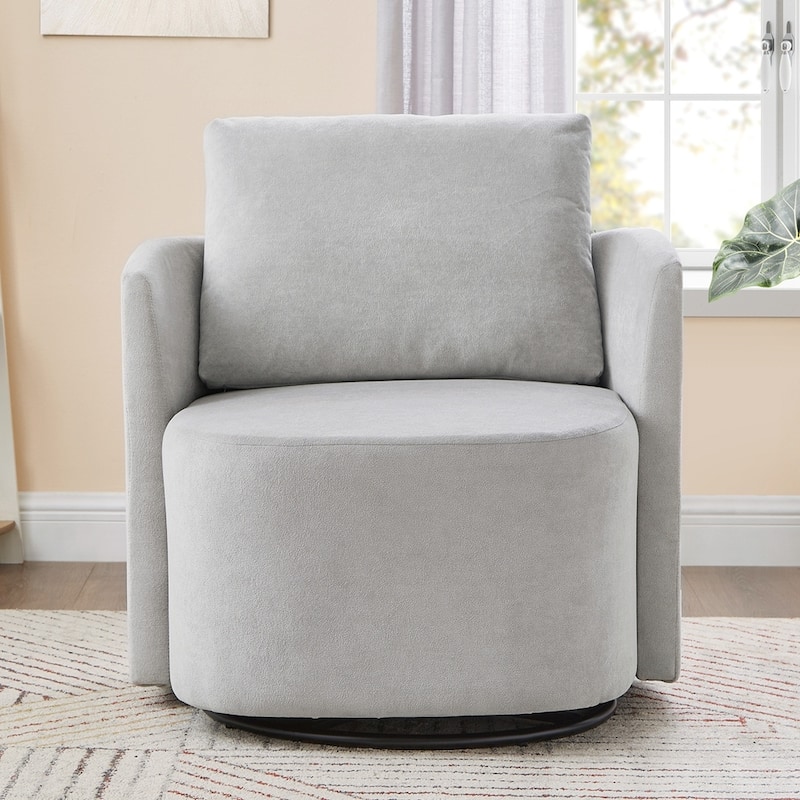 29.9" Accent Barrel Armchair - Grey
