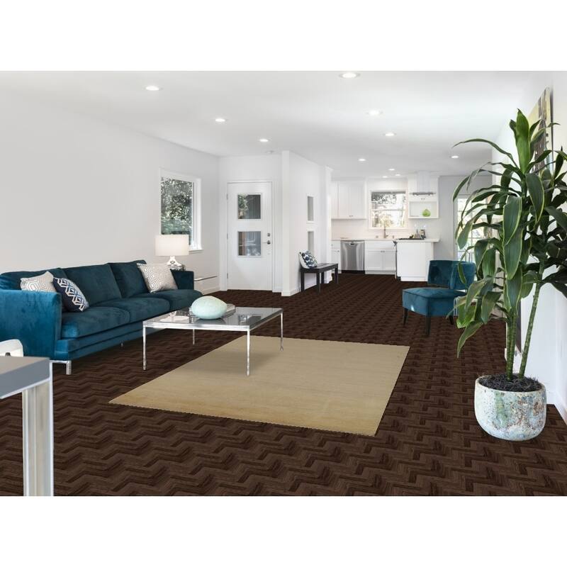 Solid Modern Gabbeh Oriental Area Rug Handmade Yellow Wool Carpet - 4'10" x 6'5"