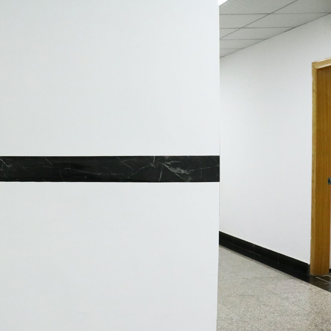 Shop Self Adhesive Film Black Marble Paper Skirting Wall Waist