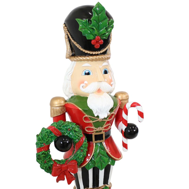 Karl the Christmas Nutcracker Indoor/Outdoor Statue - 48-Inch