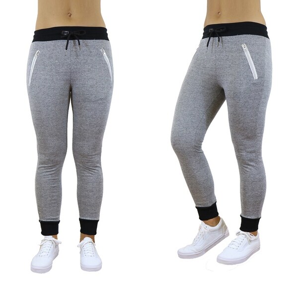 ladies joggers with zip pockets