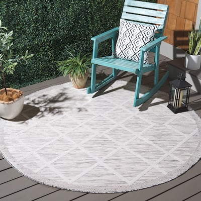 SAFAVIEH Cabana Claudina Trellis Waterproof Patio Backyard Rug