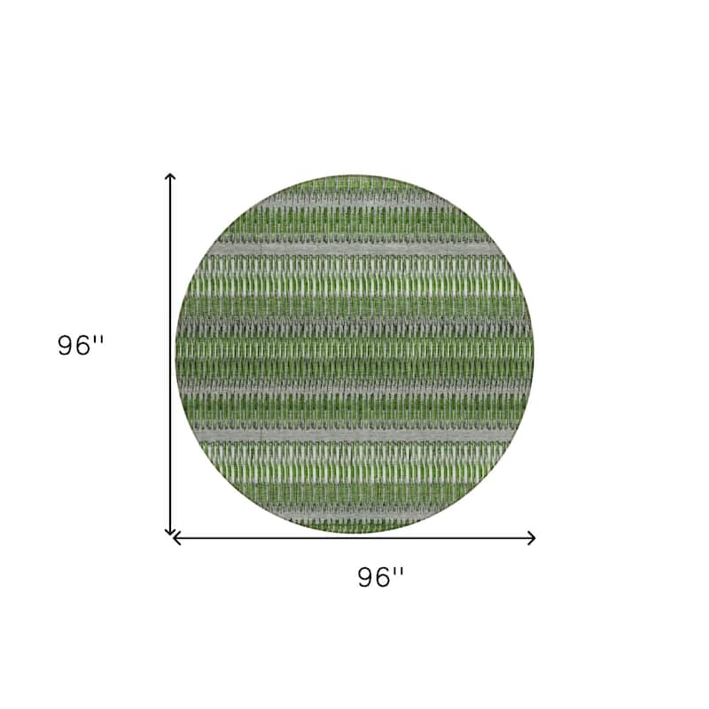 HomeRoots Striped Transitional Rectangle Outdoor Rug