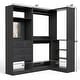 preview thumbnail 20 of 19, Cimly Set of 2 Corner Closet System with Drawers, Closet Organizer with Hanging Rods and Storage Shelves