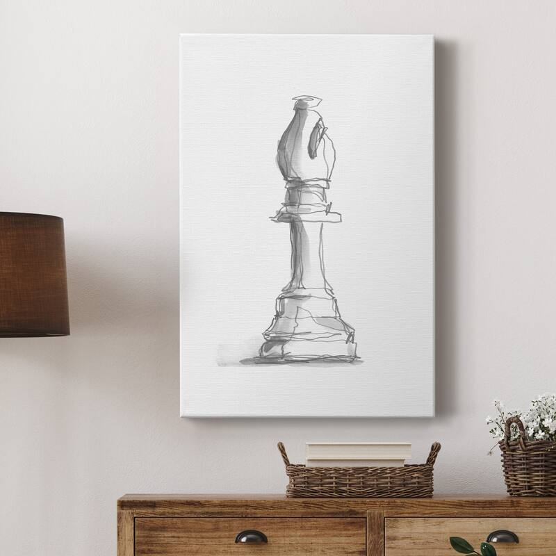 Chess Piece Study IV Premium Gallery Wrapped Canvas - Ready to Hang