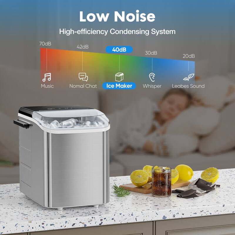 12lbs Small Portable Home Use Ice Maker