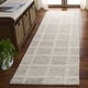 preview thumbnail 26 of 47, SAFAVIEH Hand-Tufted Pine Zymryd Modern & Contemporary Wool Rug 2'3" x 8' Runner - Grey/Ivory