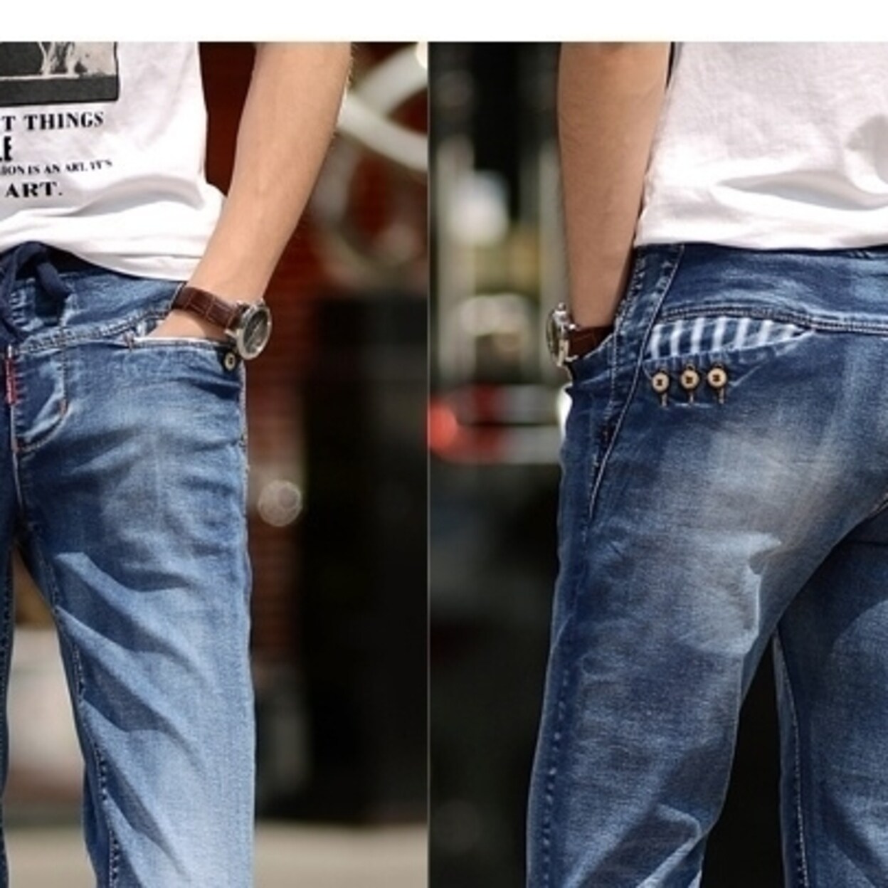 thin summer jeans