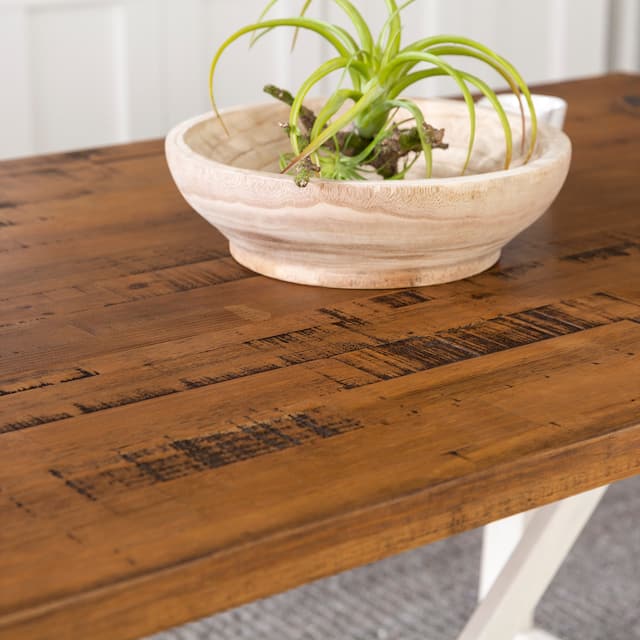 Middlebrook Solid Wood 72-inch Farmhouse Trestle Dining Table