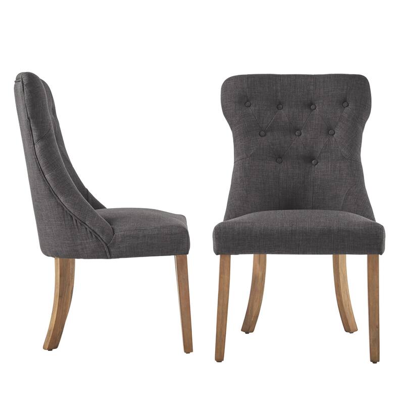 Voyager Button-tufted Dining Chairs (Set of 2) by iNSPIRE Q Artisan