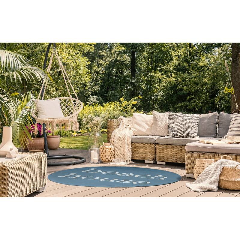 Beach House Nautical Indoor/Outdoor Rug