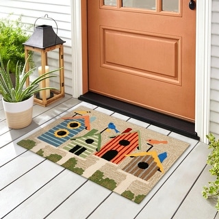 Liora Manne Frontporch Birdhouses Indoor/Outdoor Rug - Bed Bath ...