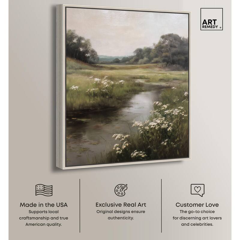 Quiet Waters Canvas by Art Remedy