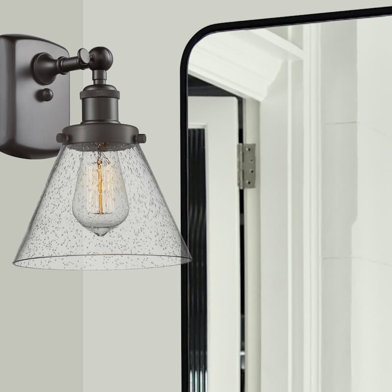 Innovations Lighting Large Cone 8" Wide Bathroom Sconce