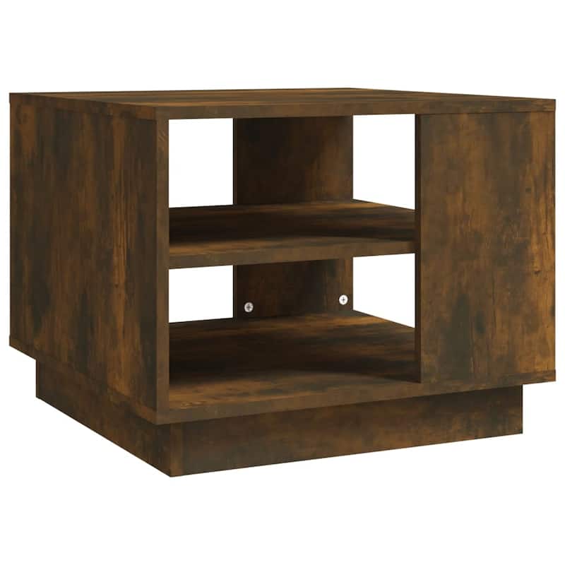 vidaXL Coffee Table Accent End Side Sofa Table for Living Room Engineered Wood - 21.7" x 21.7" x 16.9"