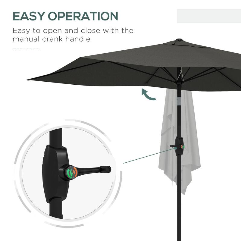 Versatile Outdoor Umbrella for Patio, Ensuring Sun and Rain Protection