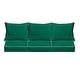 preview thumbnail 43 of 49, Sorra Home Sunbrella Outdoor Deep Seating Sofa Pillow and Cushion Set 23 in W x 25 in D x 5 in H - Canvas Natural