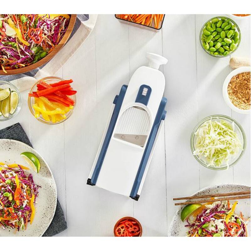 Foldable Mandoline Slicer with Adjustable Thickness On Sale Bed