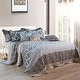 preview thumbnail 1 of 23, Serenta 9-pc. Cal King Printed Striped Cotton Blend Bed Coverlet Set floral medalion