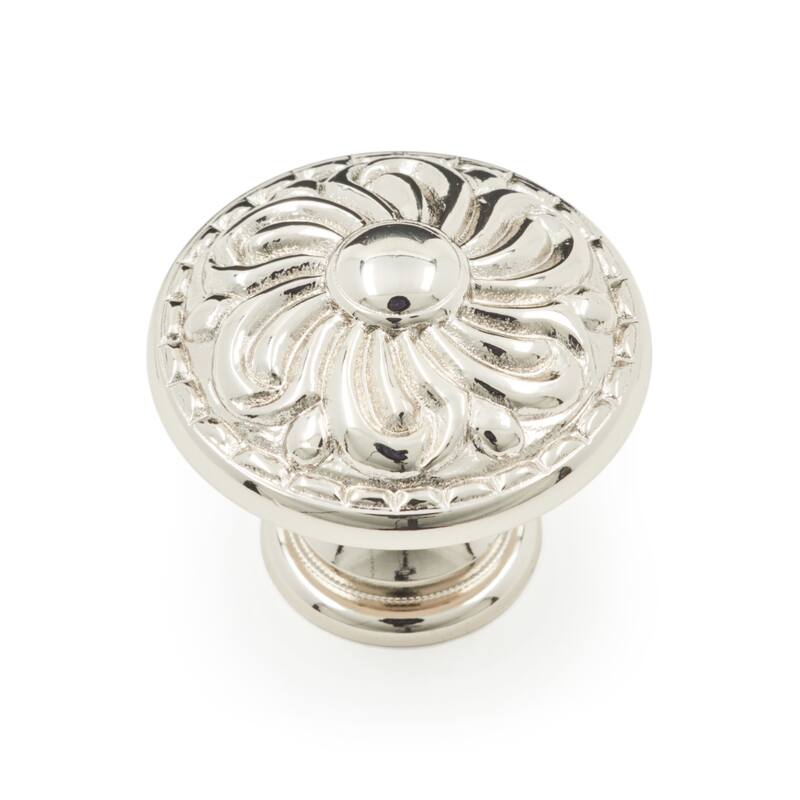 RK International Augustine 1-3/8 Inch Mushroom Cabinet Knob - Polished Nickel