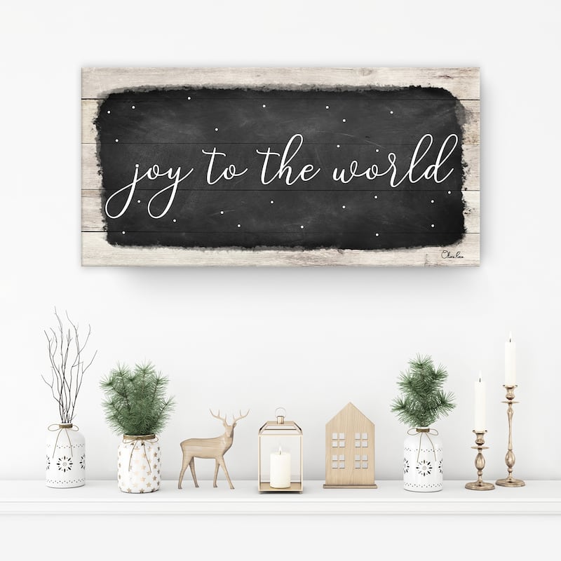 Ready2HangArt 'Joy to the World' Holiday Canvas Wall Art by Olivia Rose