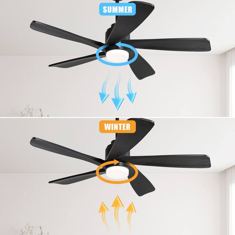 Modern Ceiling Fan With Light Smart Life APP Remote Control Timer For Alexa Google Bedroom Farmhouse
