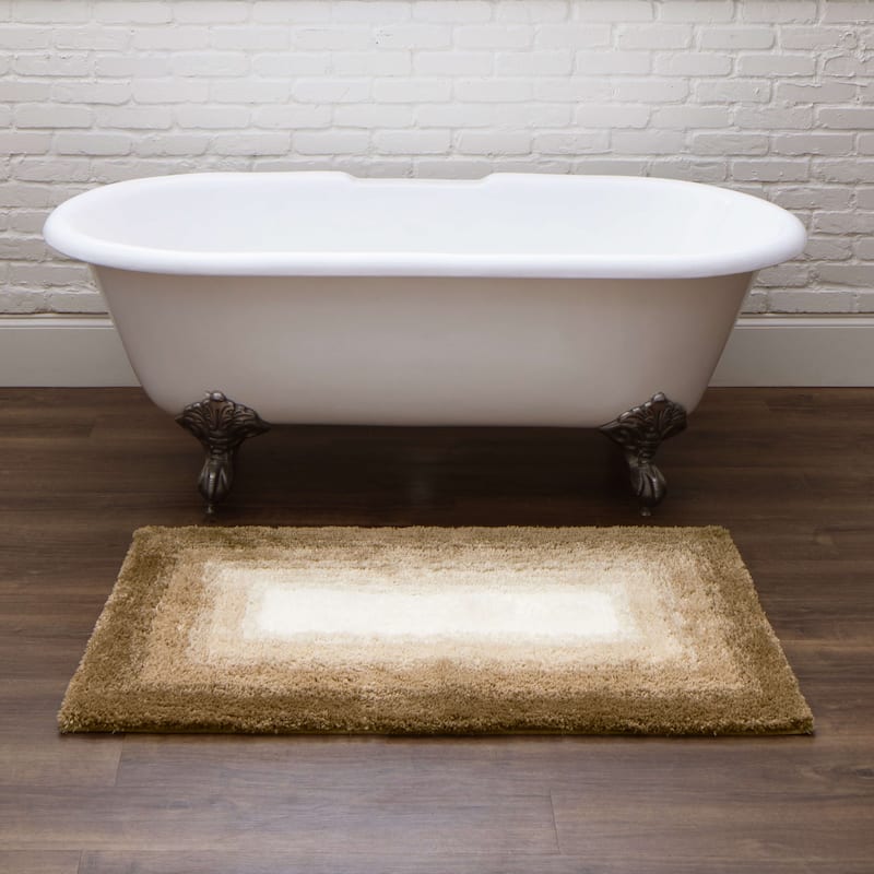 Mohawk Home Machine Washable Ombre Border Bath Rug