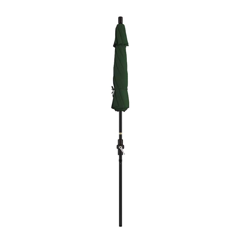 California Umbrella 75' Sun Master Patio Umbrella Bronze Aluminum Pole Fiberglass Ribs Crank Lift Tilt Pacifica
