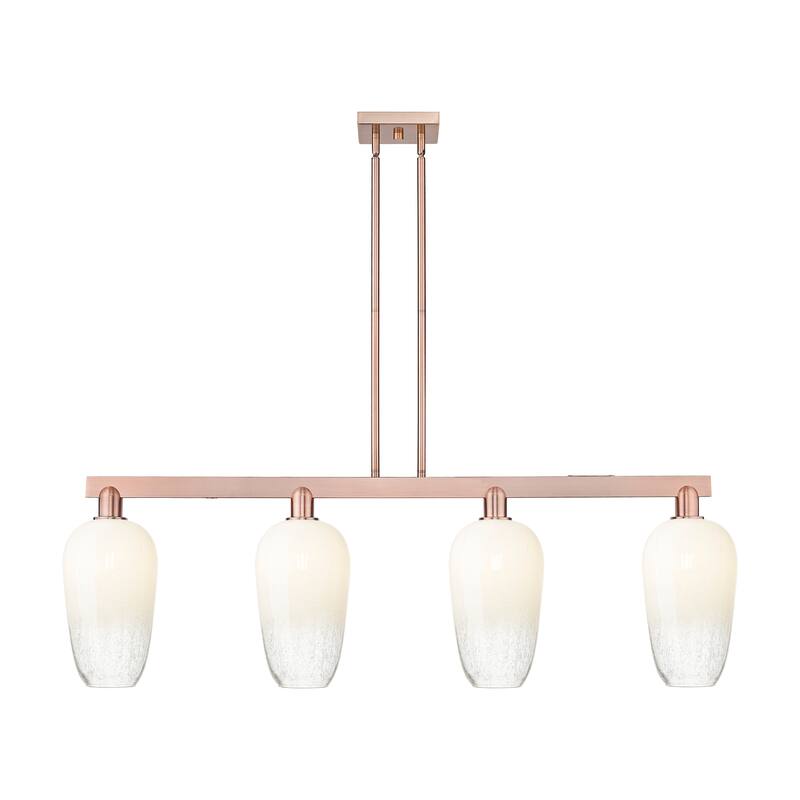 Innovations Lighting Urban Downtown - Brookhaven Flute - 4 Light 48" Stem Hung Island Light