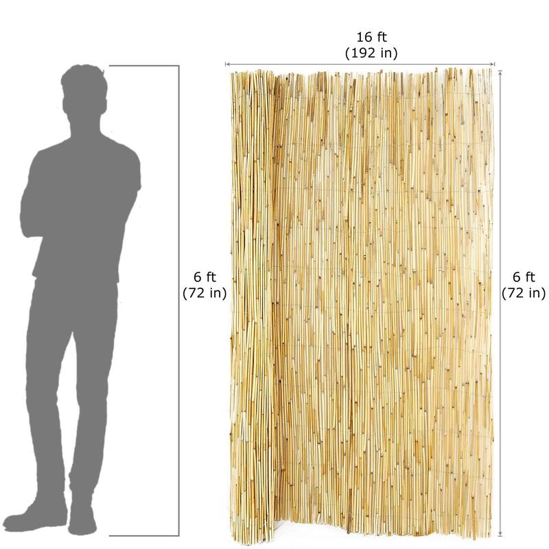 Decorative Reed Fence For Outdoor Garden And Backyard Privacy