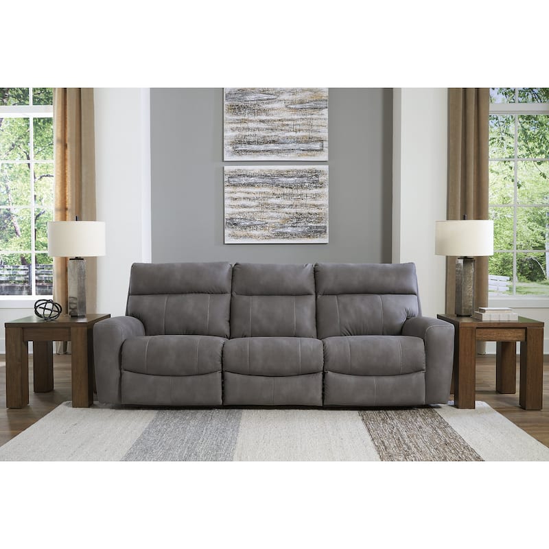 Signature Design by Ashley Next-Gen DuraPella 3-Piece Power Reclining Sectional Sofa - 105"W x 42"D x 42"H - Gray