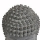 preview thumbnail 5 of 5, Grey Buddha Head Garden Outdoor Statue