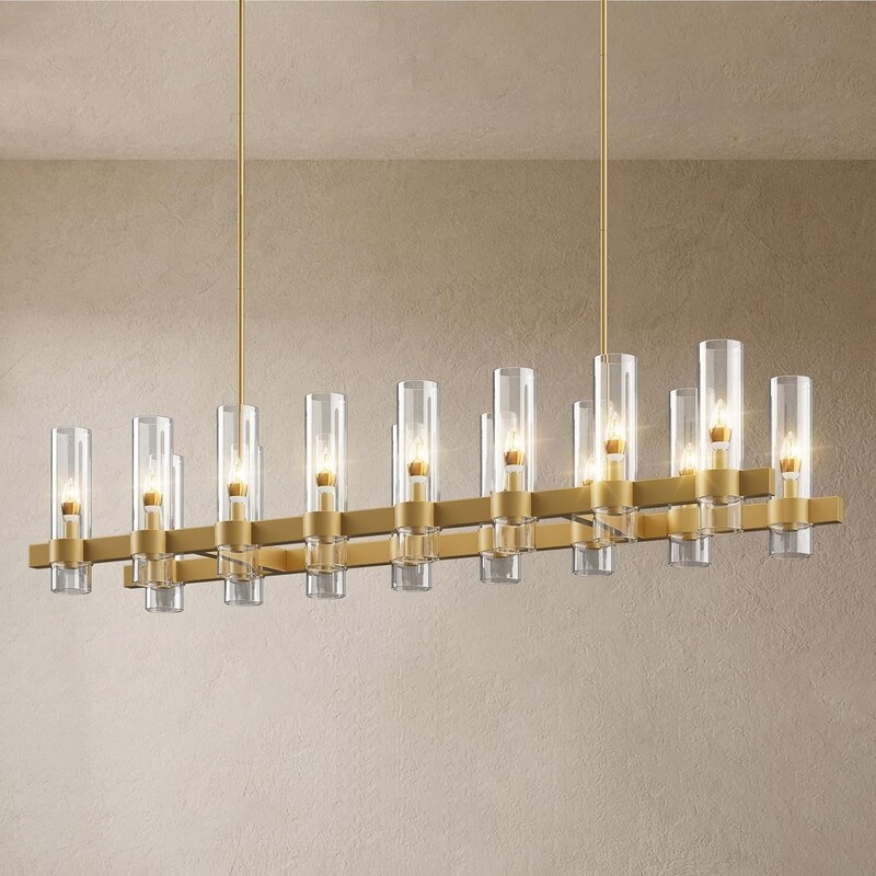 GetLedel 5-Light Double Shaded Drum Chandelier