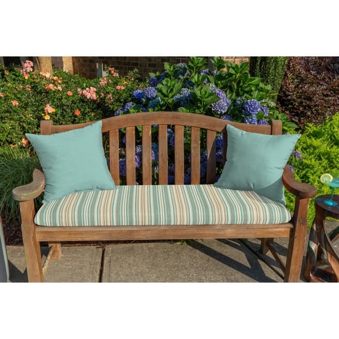 Sunbrella® Solid Fabric 1-Piece Indoor/Outdoor Square Throw Pillow, 20"W x 20"L, Canvas Macaw