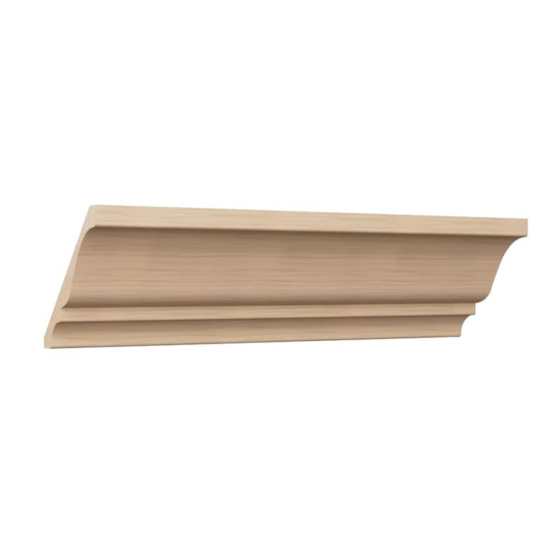 WM45: 3-7/10-in H x 3-3/4-in P x 5-1/4-in F x 96-in L Americraft Solid Hardwood Stain Grade Crown Moulding