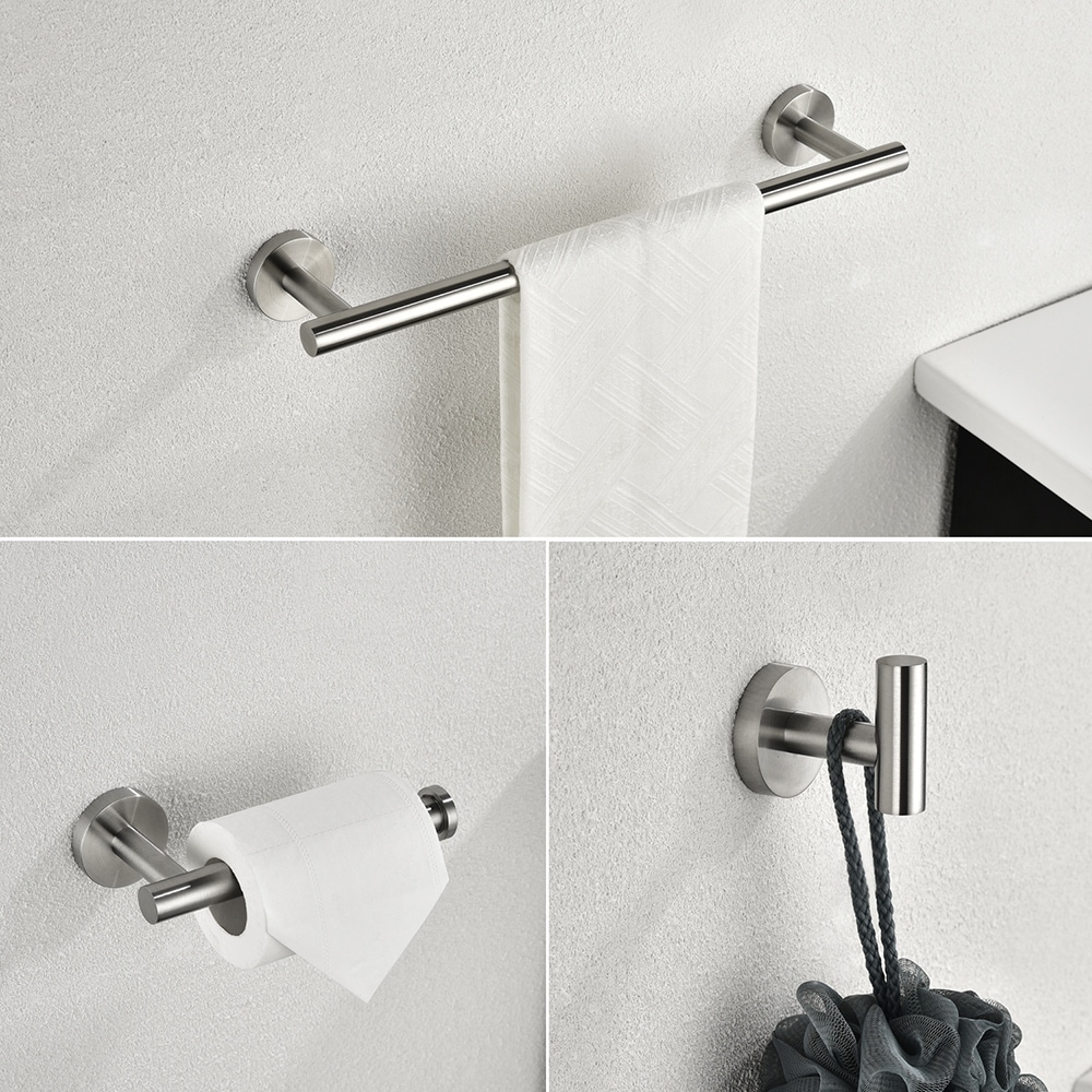 24.4'' Wall Mounted Towel Bar Stainless Steel Bathroom Hardware