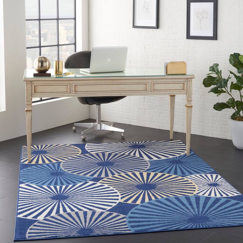 Nourison Grafix Modern Geometric Area Rug