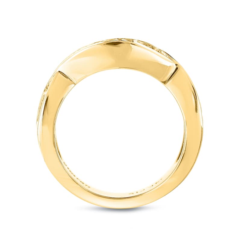 Auriya 14k Gold 3/8ct TDW 19-Stone Diamond Wedding Band