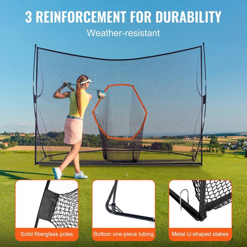 Golf Practice Hitting Net, Huge Personal Driving Range for Indoor or Outdoor Use, Portable Home Golf Aid Net