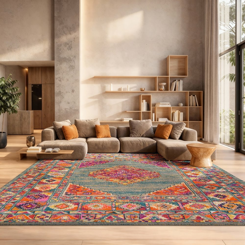 SAFAVIEH Madison Beverlee Vintage Boho Oriental Rug