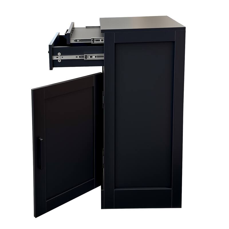 Modular Wine Bar Cabinet Buffet Cabinet For Dining Room, 17.80"L x 15.95"W x 35.43"H