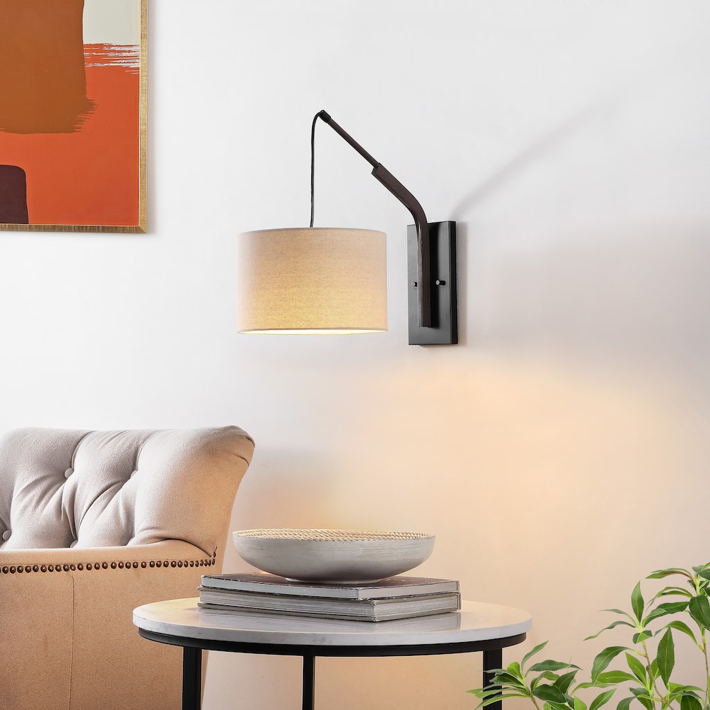 SAFAVIEH Lighting Drofn 19" Wall Sconce (Set of 2) - 11" x 19" x 17.5"-withD/H - Multi - 11Wx19Dx18H