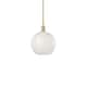 Option Brushed Brass / White Mouchette