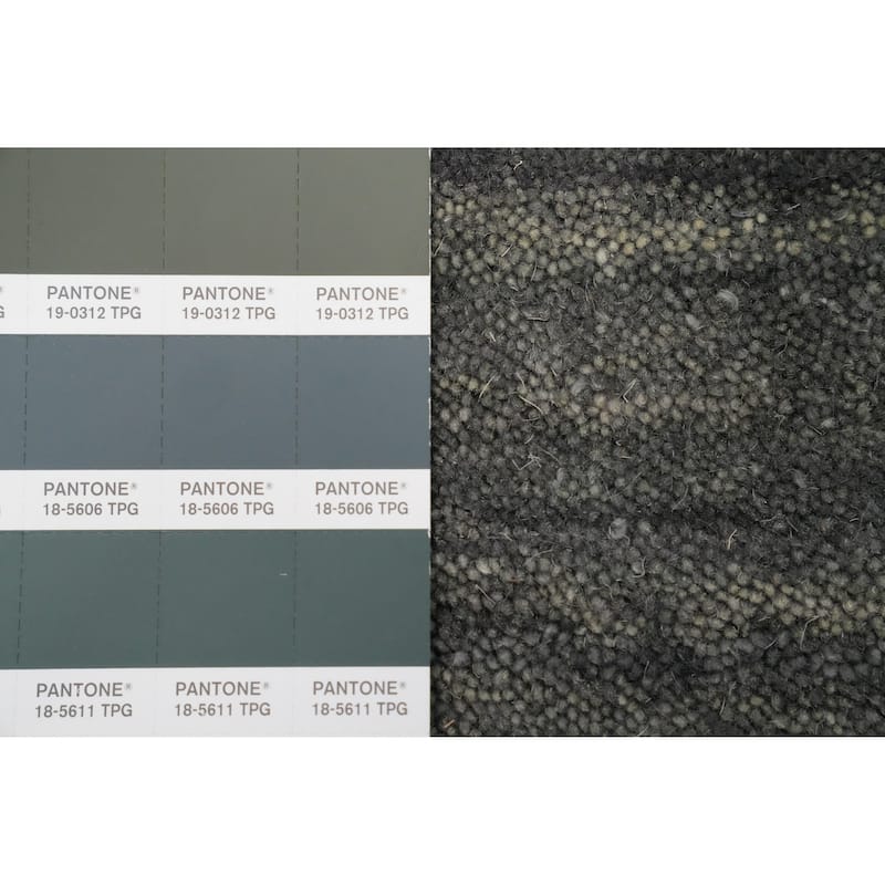 Hand Knotted Oriental 100% Wool Carpet Tribal Animal Pictorial Greys & Charcoal Gabbeh Area Rug - 7' 3'' X 5' 2''