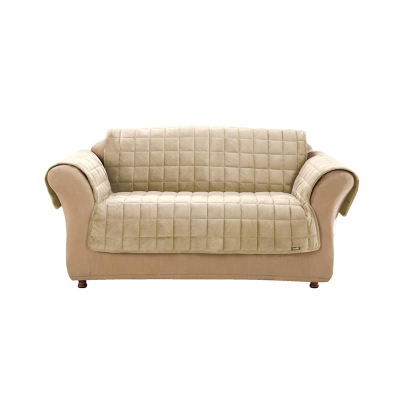 SureFit Deluxe Pet Loveseat Furniture Cover - Ivory