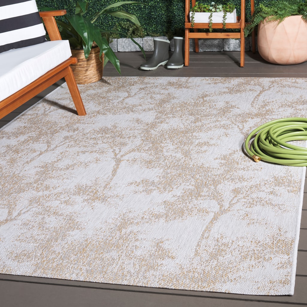 SAFAVIEH Beach House Gijsje Washable Indoor/Outdoor Rug - Weather Resistant & Easy Cleaning