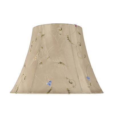 Aspen Creative Bell Shape Spider Construction Lamp Shade in Gold (7" x 13" x 9 1/2")