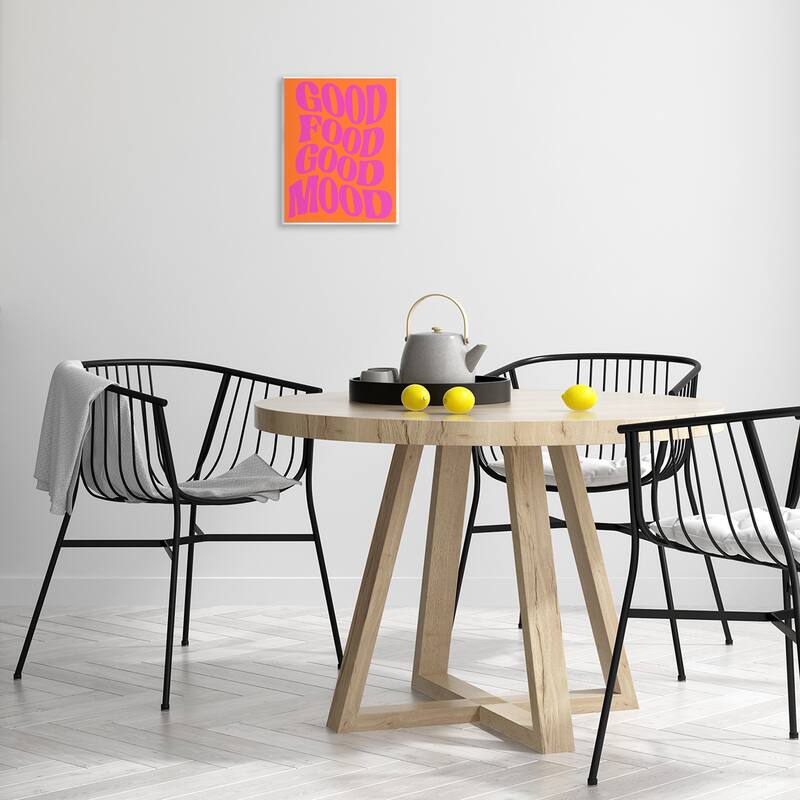 Stupell Good Food & Mood Wall Plaque Art Design By House of Lulu