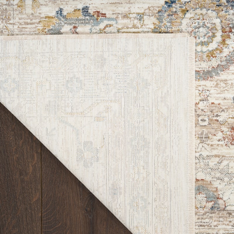 Nourison Antique Fusion Indoor only Cream / Ivory Persian Area Rug