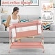 preview thumbnail 18 of 20, Babyjoy Height Adjustable Bedside Sleeper Easy Folding Baby Crib with - See Details